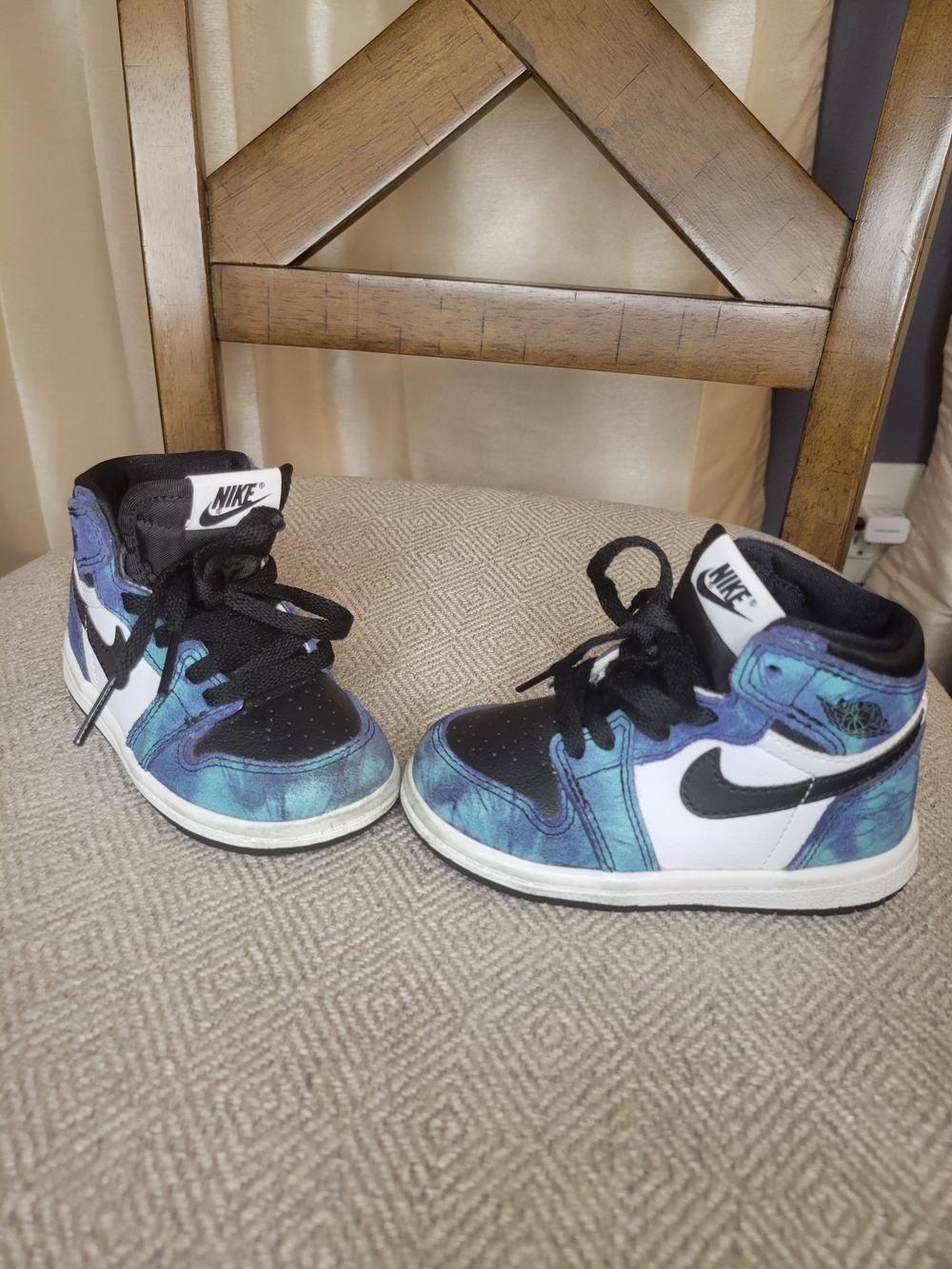 Nike Air Jordan 1 Retro High OG TD Tie Dye Size 6c - Picture 6 of 9